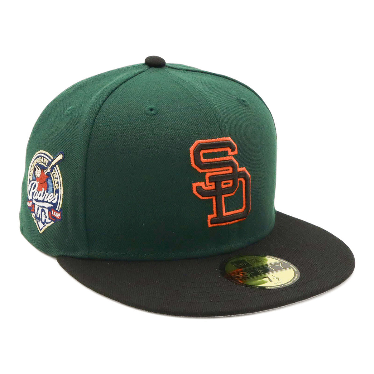ニューエラ 59FIFTY SIDE PATCH 2-TONE UNDER VISOR SDダークグリーン