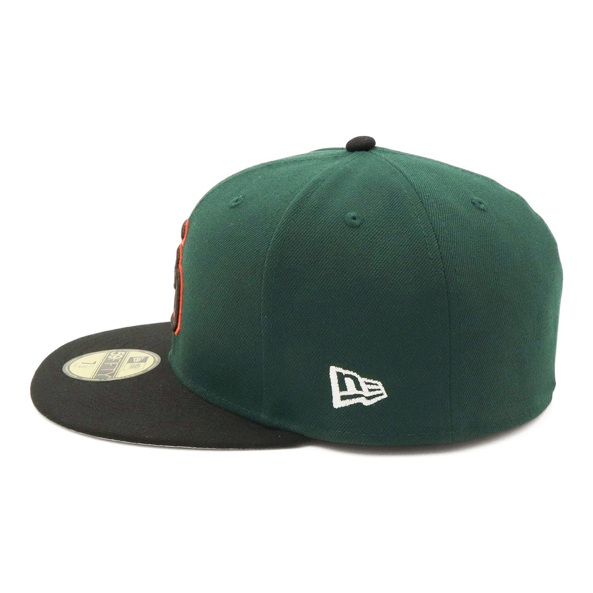 ニューエラ 59FIFTY SIDE PATCH 2-TONE UNDER VISOR SDダークグリーン