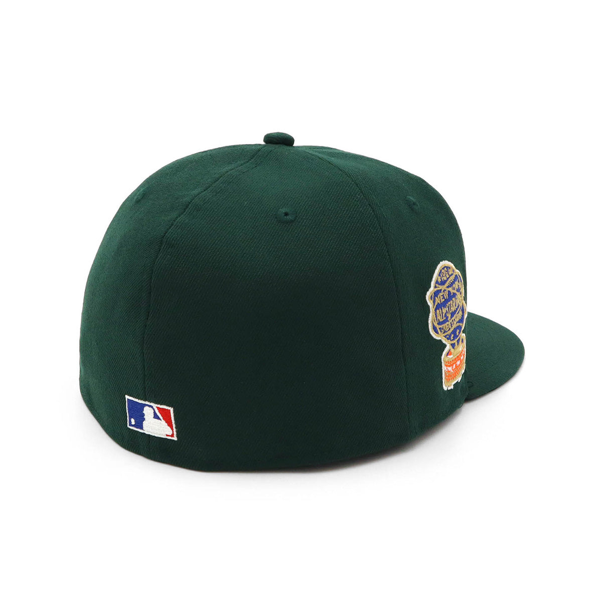ニューエラ 59FIFTY SIDE PATCH UNDER VISOR NYMダークグリーン