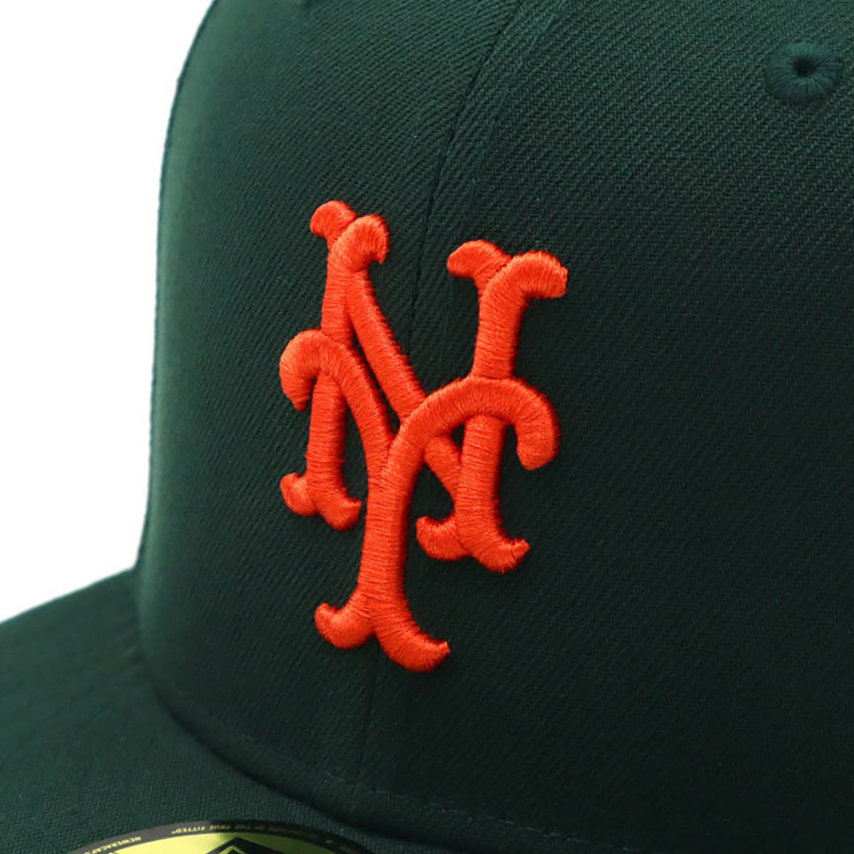 ニューエラ 59FIFTY SIDE PATCH UNDER VISOR NYMダークグリーン