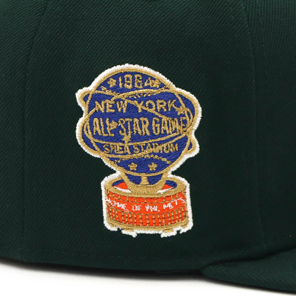 ニューエラ 59FIFTY SIDE PATCH UNDER VISOR NYMダークグリーン