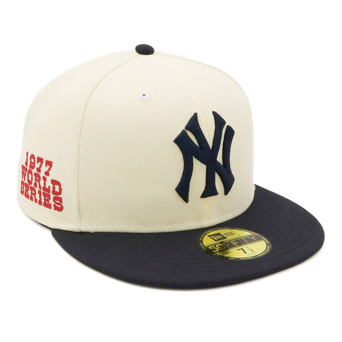 ニューエラ 59FIFTY SIDE PATCH 2-TONE NYクローム/ネイビー