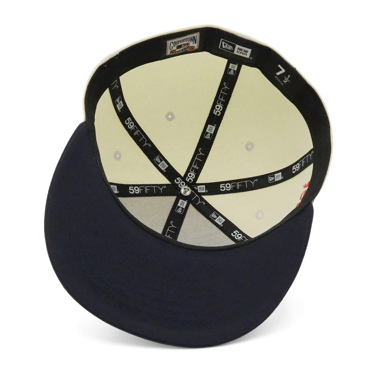 ニューエラ 59FIFTY SIDE PATCH 2-TONE NYクローム/ネイビー