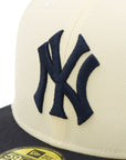 ニューエラ 59FIFTY SIDE PATCH 2-TONE NYクローム/ネイビー