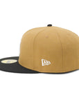 ニューエラ 59FIFTY SIDE PATCH 2-TONE UNDER VISOR NYウィート/ブラック