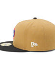 ニューエラ 59FIFTY SIDE PATCH 2-TONE UNDER VISOR CUBウィート/ブラック