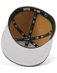 ニューエラ 59FIFTY SIDE PATCH 2-TONE UNDER VISOR NYMウィート/ブラック