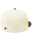 ニューエラ 59FIFTY SIDE PATCH 2-TONE UNDER VISOR NYクロームホワイト