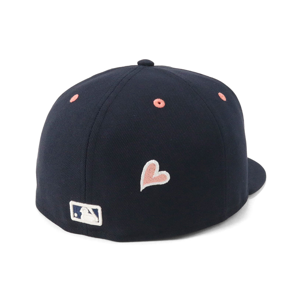 ニューエラ キャップ 59FIFTY HEART UNDER VISOR LAネイビー