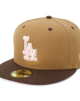 ニューエラ 59FIFTY 2-TONE UNDER VISOR LAウィート/ウォルナット