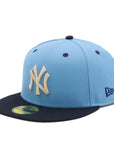 ニューエラ 59FIFTY 2-TONE UNDER VISOR NYスカイブルー/ネイビー