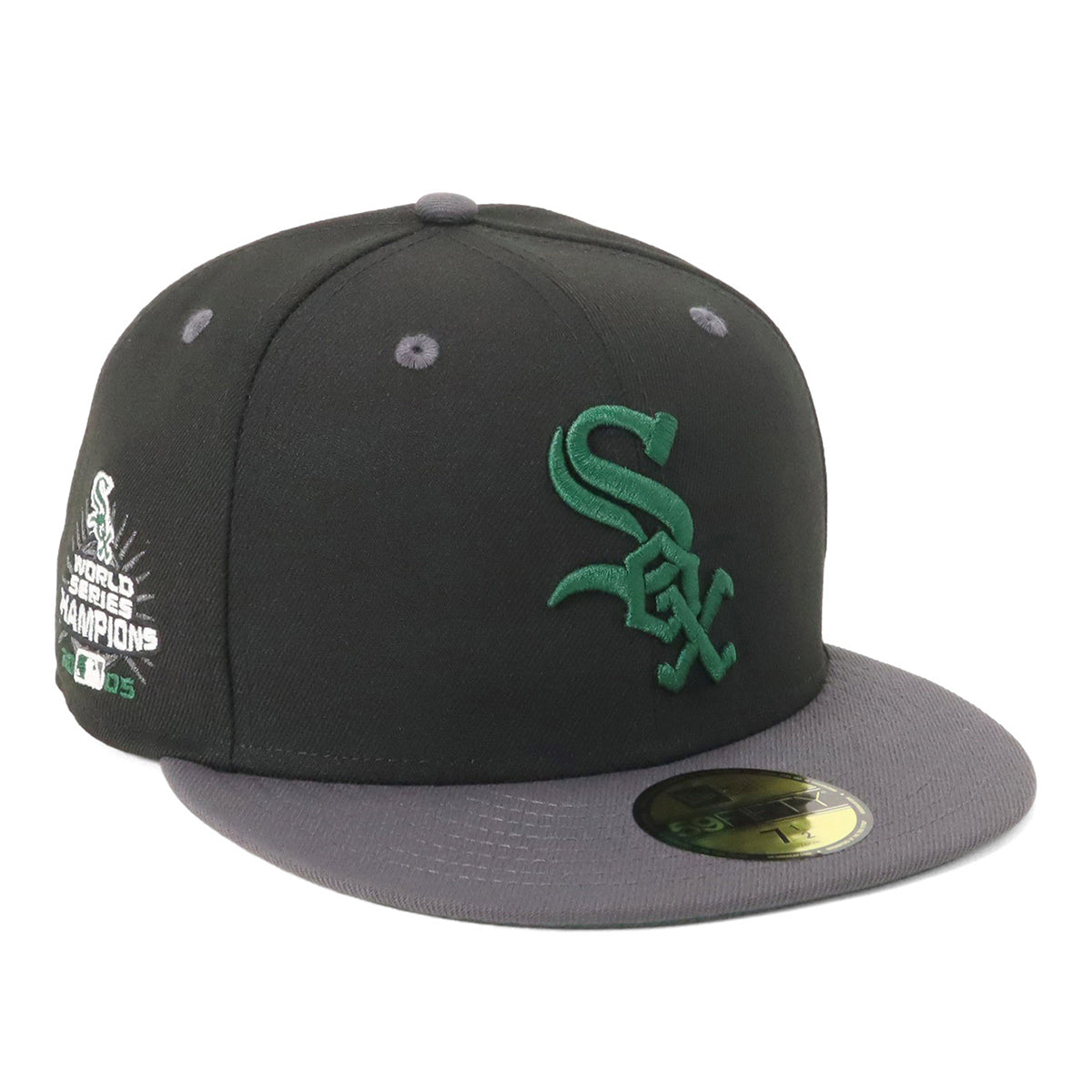別注 ニューエラ 59FIFTY SIDE PATCH 2-TONE UNDER VISOR CWSブラック/グラファイト