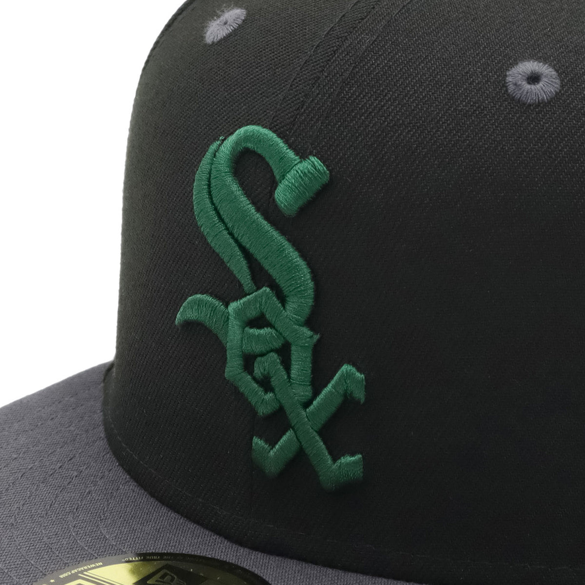 別注 ニューエラ 59FIFTY SIDE PATCH 2-TONE UNDER VISOR CWSブラック/グラファイト