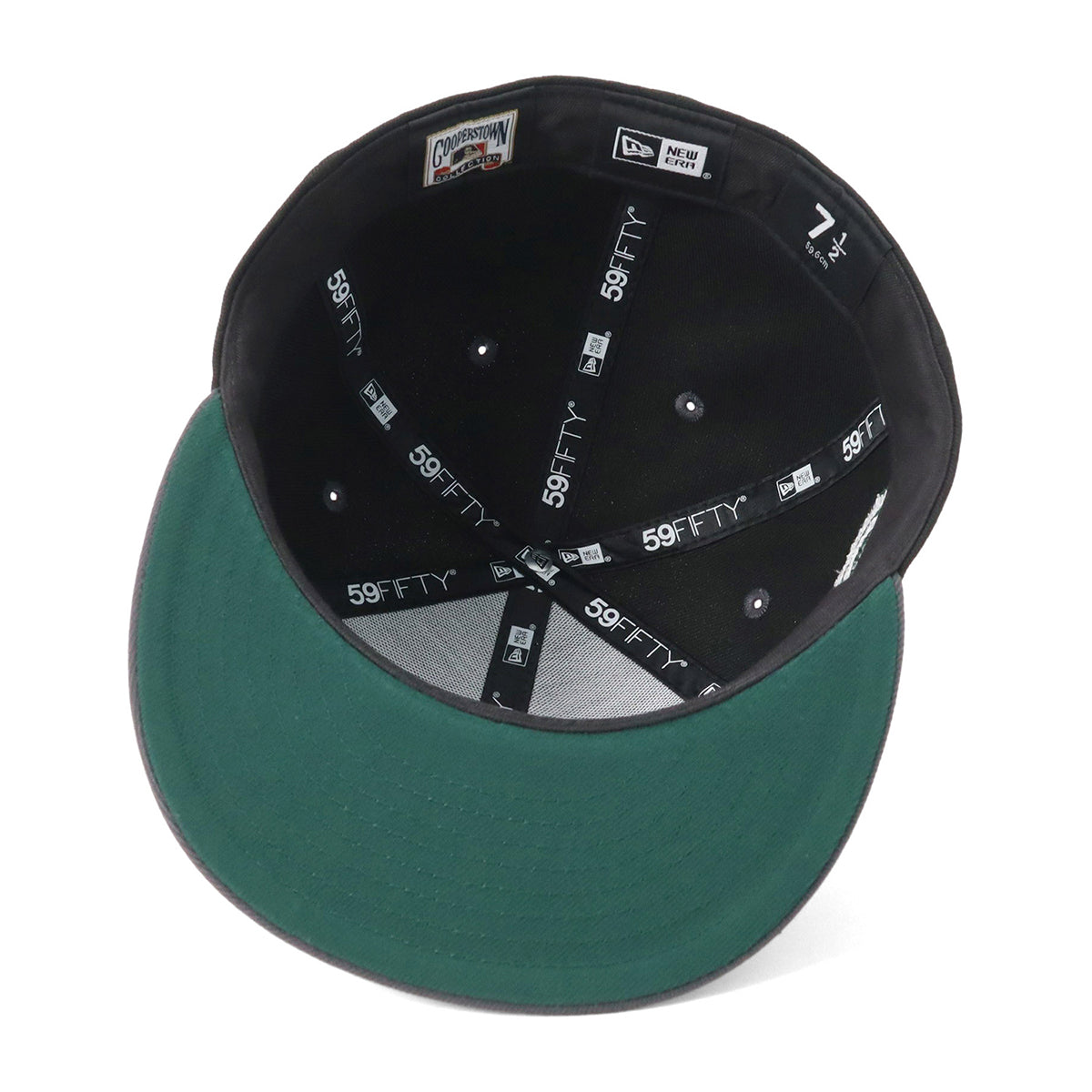 別注 ニューエラ 59FIFTY SIDE PATCH 2-TONE UNDER VISOR DETブラック/グラファイト