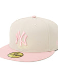 ニューエラ 59FIFTY 2-TONE NYストーン/ピンクルージュ