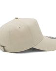 ニューエラ 9FORTY A-FRAME / LONG VISOR / EASYSNAP FLAX COTTON HANDWRITTEN LOGO ライトグレー