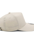 ニューエラ 9FORTY A-FRAME / LONG VISOR / EASYSNAP FLAX COTTON HANDWRITTEN LOGO ライトベージュ