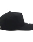 ニューエラ 9FORTY A-FRAME / LONG VISOR / EASYSNAP FLAX COTTON HANDWRITTEN LOGO ブラック