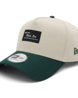 ニューエラ 9FORTY A-FRAME BLACK PATCH ストーン/ダークグリーン