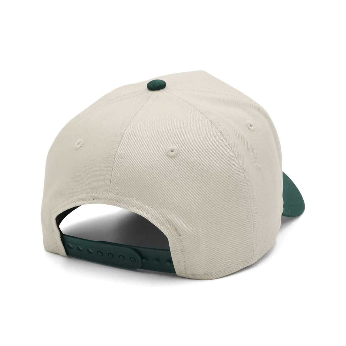 ニューエラ 9FORTY A-FRAME BLACK PATCH ストーン/ダークグリーン