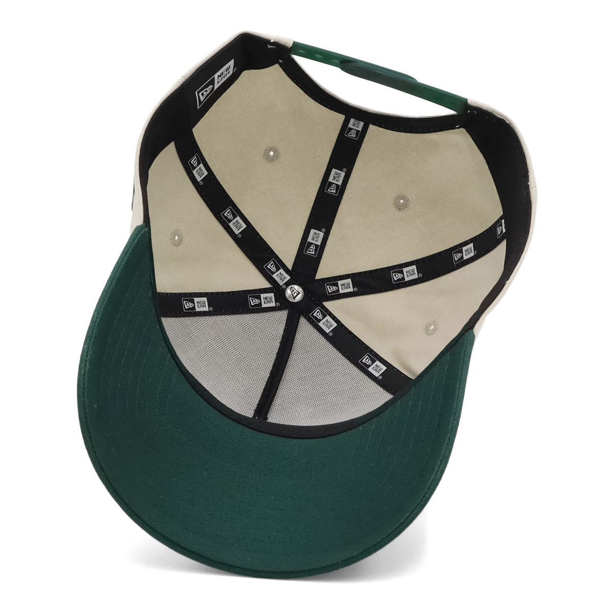ニューエラ 9FORTY A-FRAME BLACK PATCH ストーン/ダークグリーン