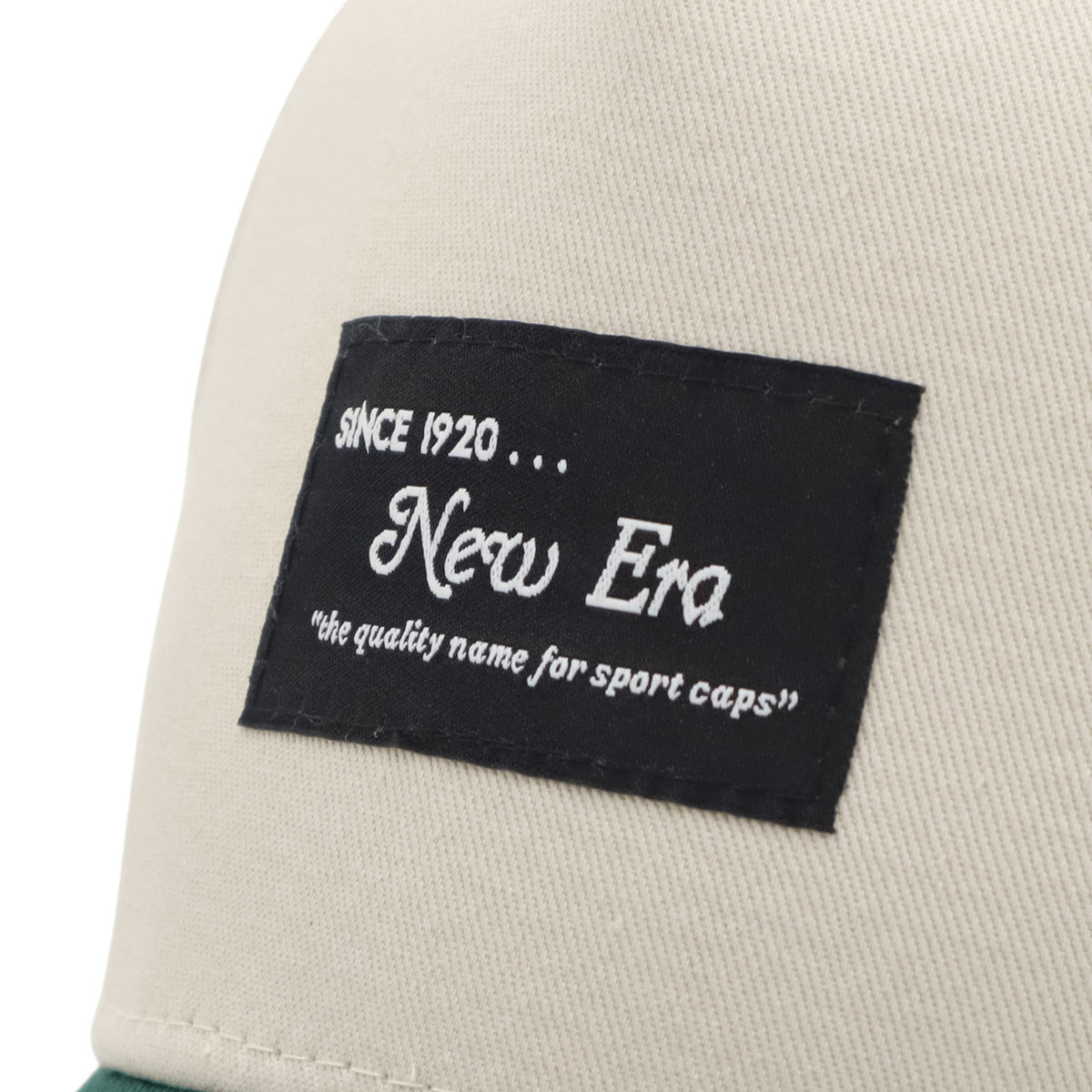 ニューエラ 9FORTY A-FRAME BLACK PATCH ストーン/ダークグリーン