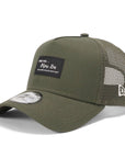 ニューエラ 9FORTY A-FRAME TRUCKER BLACK PATCH オリーブ