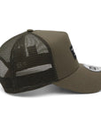 ニューエラ 9FORTY A-FRAME TRUCKER BLACK PATCH モス
