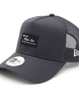 ニューエラ 9FORTY A-FRAME TRUCKER BLACK PATCH グラファイト