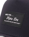 ニューエラ 9FORTY A-FRAME TRUCKER BLACK PATCH ネイビー