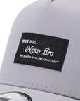ニューエラ 9FORTY A-FRAME TRUCKER BLACK PATCH グレー