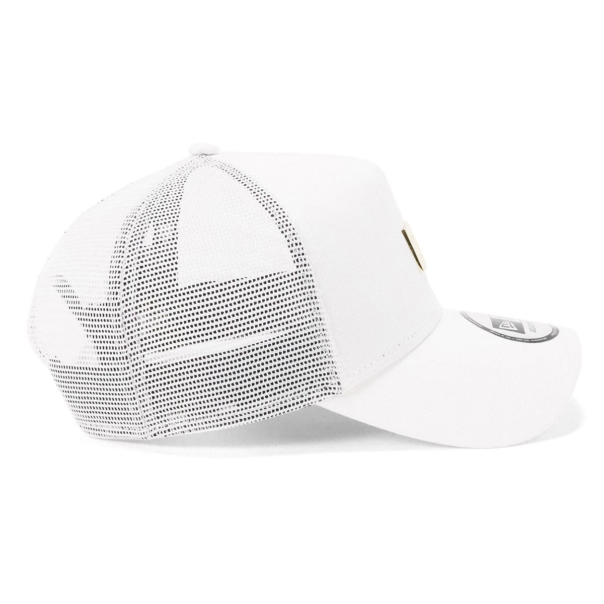 ニューエラキャップ 9forty ホワイト メタリックシルバー ニューエラ キャップ 9FORTY A-FRAME TRUCKER METAL PLATE
