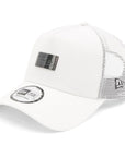 ニューエラ 9FORTY A-FRAME TRUCKER METAL PLATE ホワイト/メタリックブラック