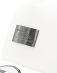ニューエラ 9FORTY A-FRAME TRUCKER METAL PLATE ホワイト/メタリックブラック