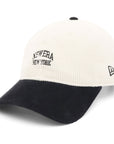 ニューエラ 9THIRTY / EASYSNAP 24 CORDUROY 2-TONE CLASSIC COLLEGE アイボリー/ブラック