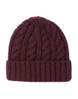 ニューエラ LOWGAUGE CUFF KNIT/WOOL BLEND WOOL BLEND プラム