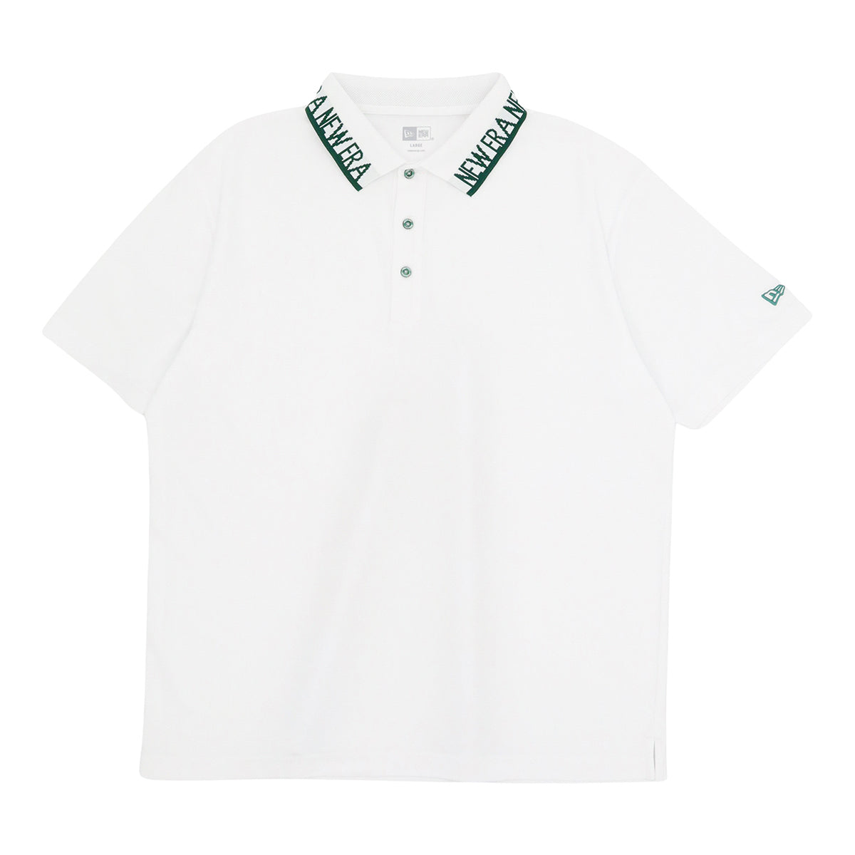 ニューエラ KANOKO POLO SHIRT COLLAR LOGO JACQUARD ホワイト