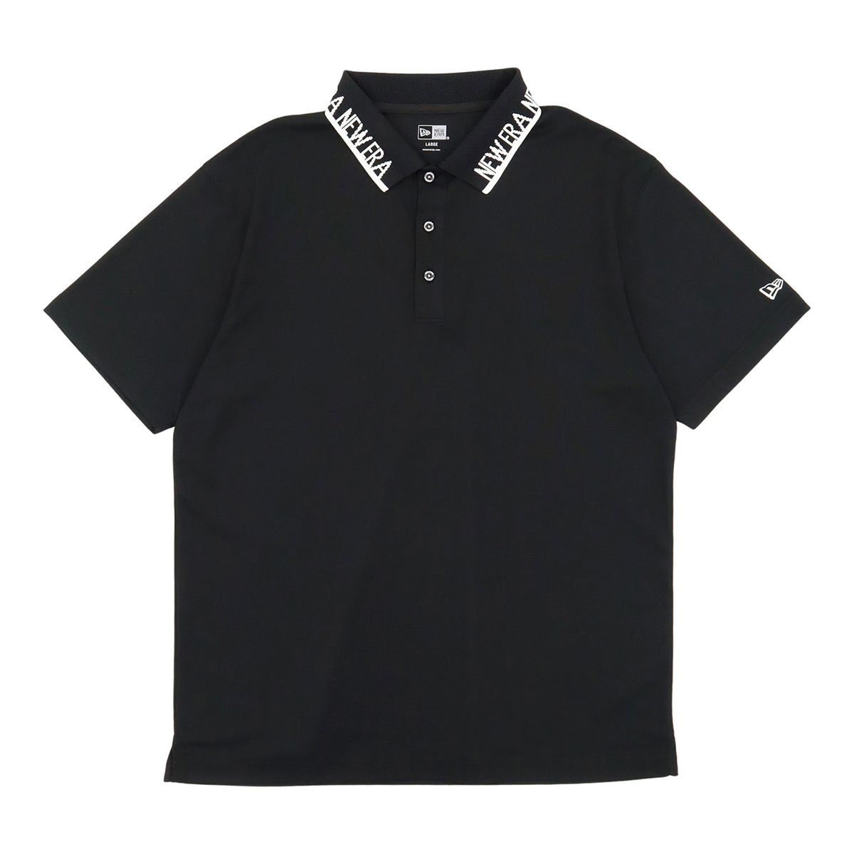 ニューエラ KANOKO POLO SHIRT COLLAR LOGO JACQUARD ブラック