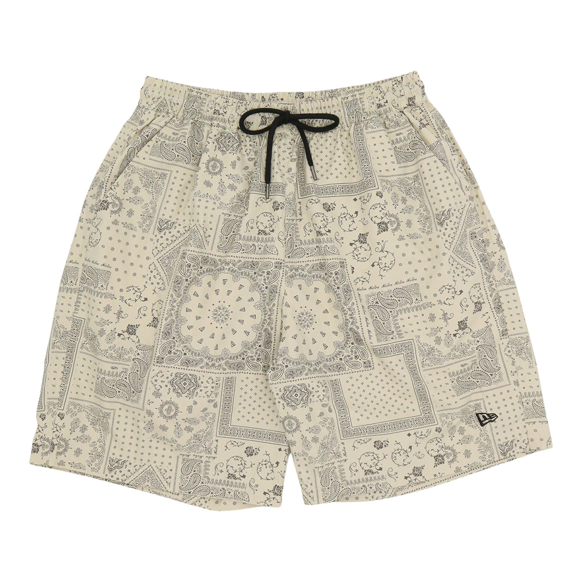 ニューエラ WOVEN SHORT PANTS FLORAL PAISLEY ストーン