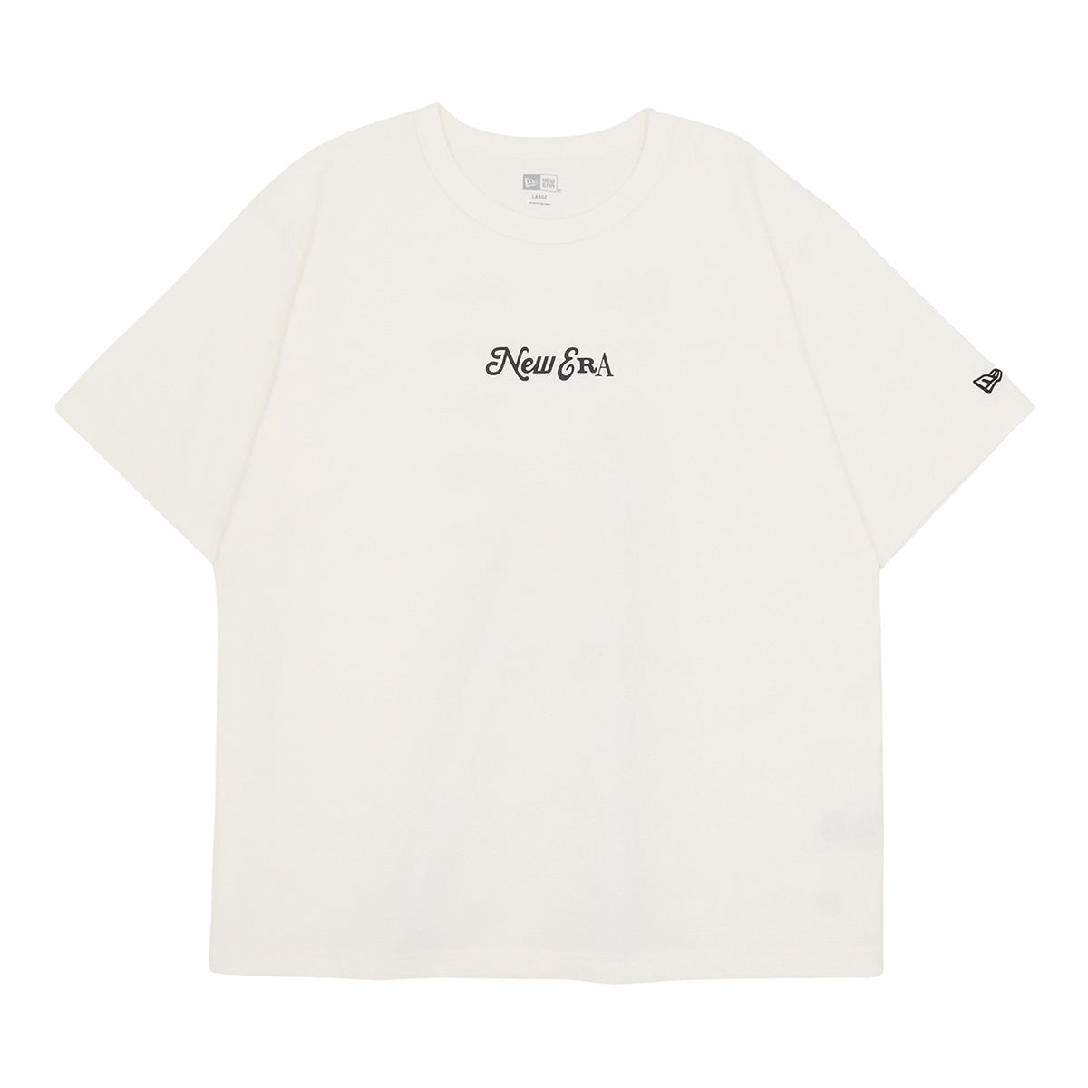 ニューエラ S/S WASHED COTTON TEE ARCHIVE LOGO オフホワイト