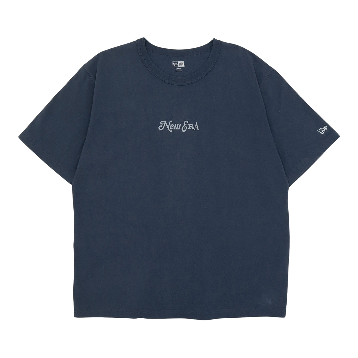 ニューエラ S/S WASHED COTTON TEE ARCHIVE LOGO ライトネイビー