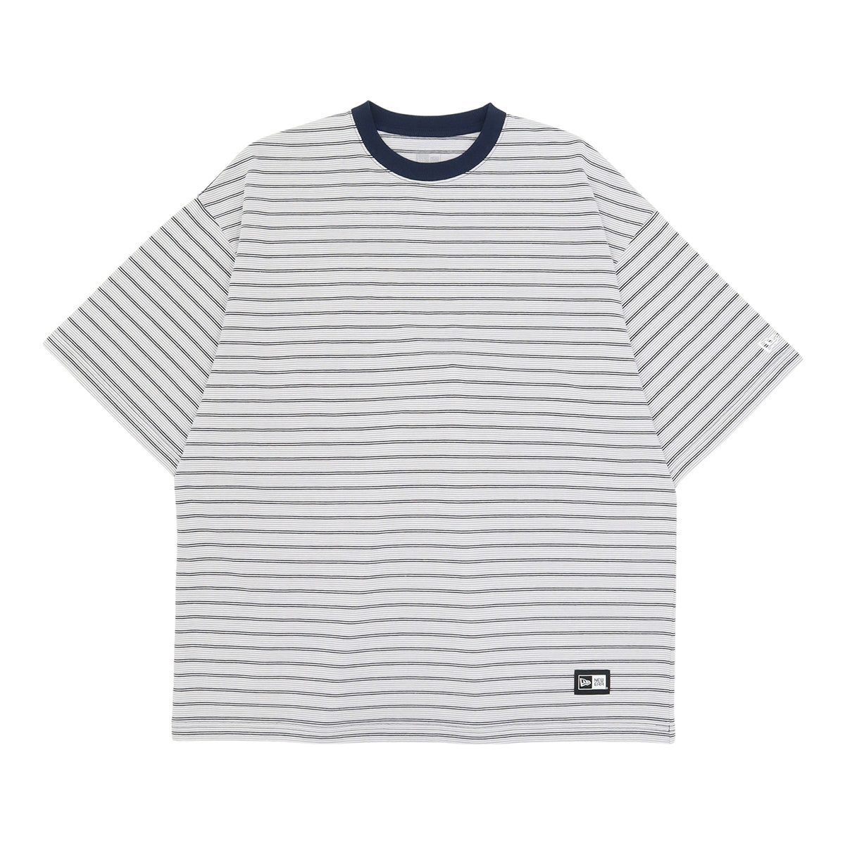 ニューエラ S/S OVERSIZED COTTON TEE 24 MICRO BORDER ネイビーボーダー