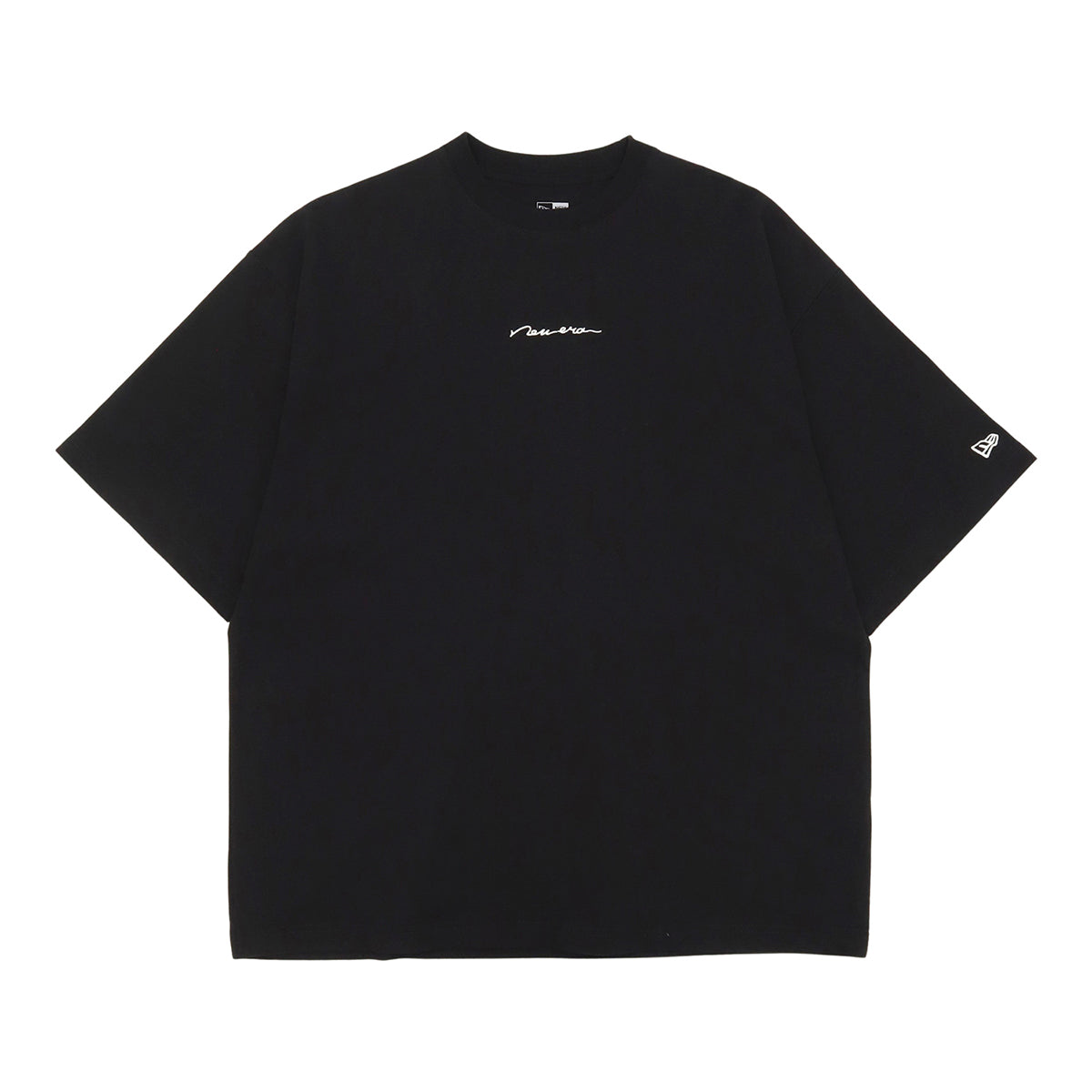 ニューエラ S/S OVERSIZED COTTON TEE 24 HANDWRITTEN LOGO ブラック