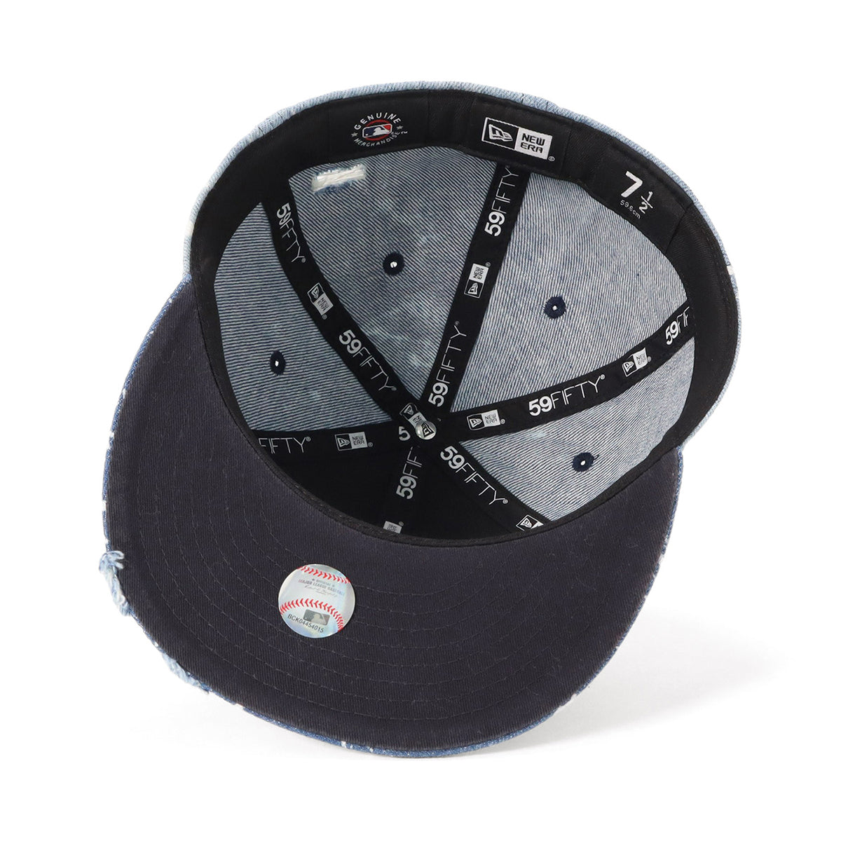 ニューエラ キャップ 59FIFTY SPLASH PAINT DENIM NY・Wデニム