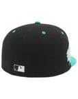ニューエラ 59FIFTY SIDE PATCH 2-TONE UNDER VISOR NYブラック/ティール