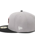 ニューエラ 59FIFTY SIDE PATCH 2-TONE CUBグレー/ブラック