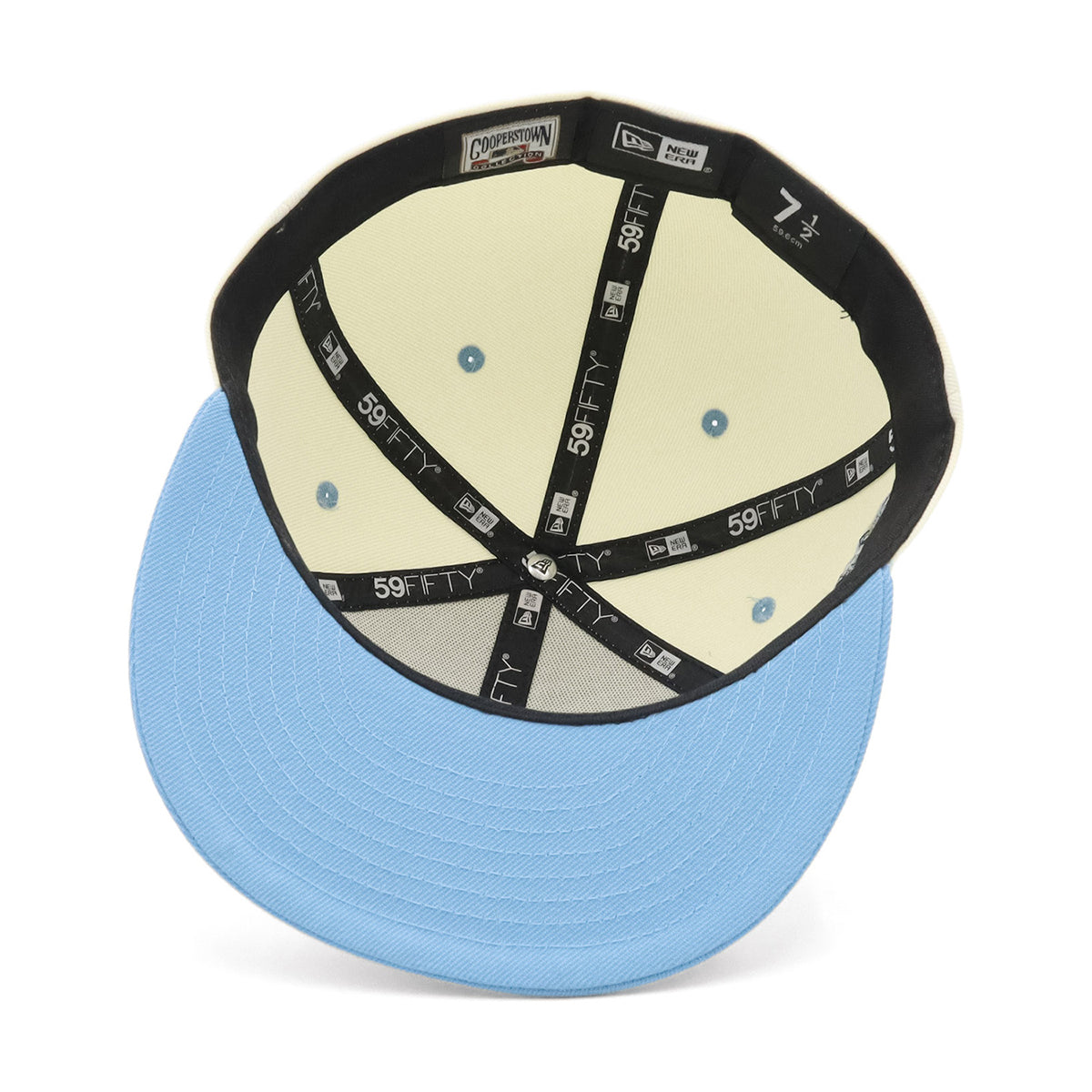 ニューエラ キャップ 59FIFTY SIDE PATCH 2-TONE LAクローム/スカイ