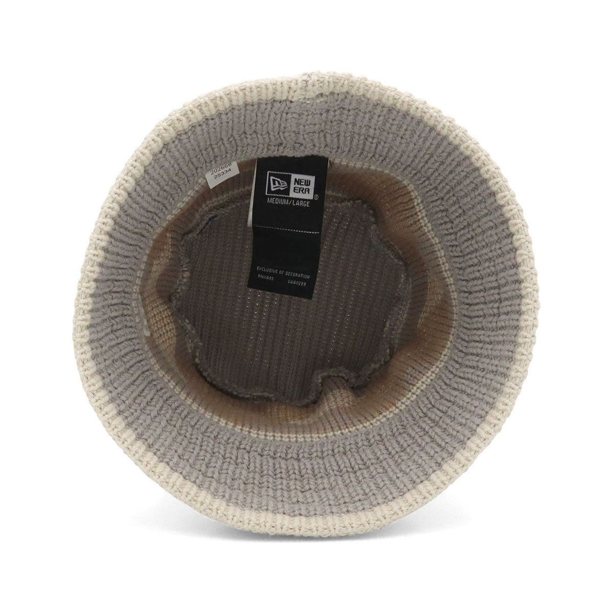 ニューエラ キャップ KNIT BUCKET JACQUARD ライトグレー/ストーン