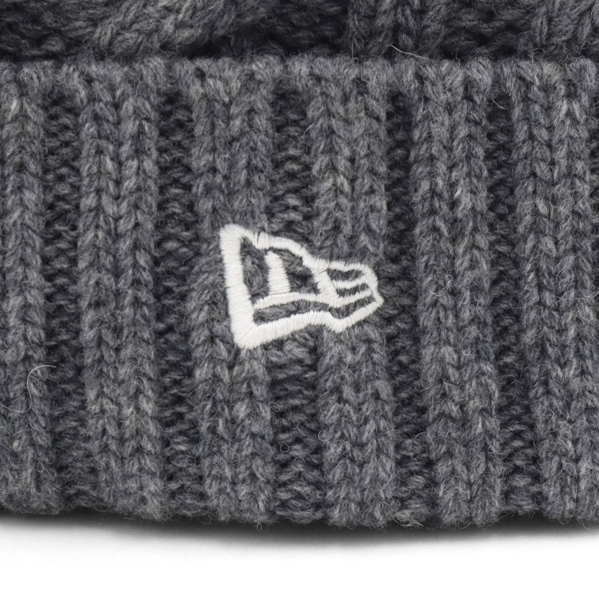 ニューエラ LOWGAUGE CUFF KNIT/WOOL BLEND WOOL BLEND ダークグレー