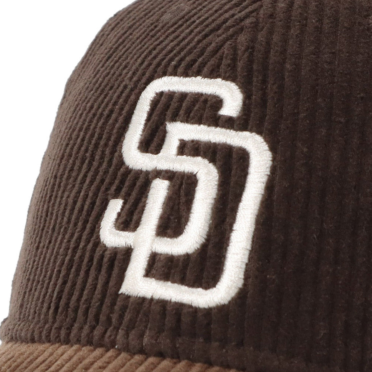 ニューエラ キャップ YOUTH 9TWENTY MLB 8W CORDUROY SDダークブラウン